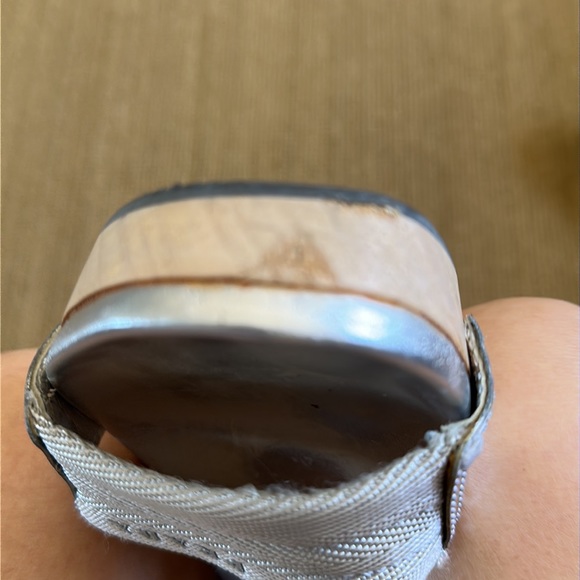 Authentic Prada silver slide sandals - Picture 7 of 9